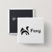 フォクシー デザイン 缶バッジ (正面&裏面)