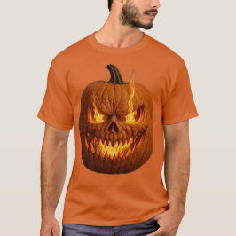 フォクスランによる怖いハロウィーンカボチャ Tシャツ