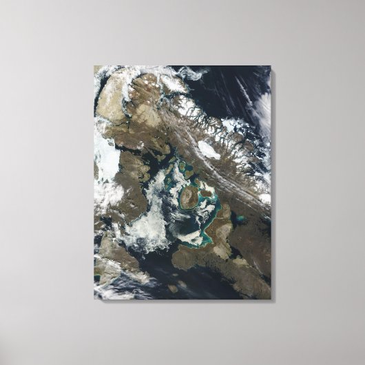 フォクス盆地（カナダ北部） キャンバスプリント (正面)