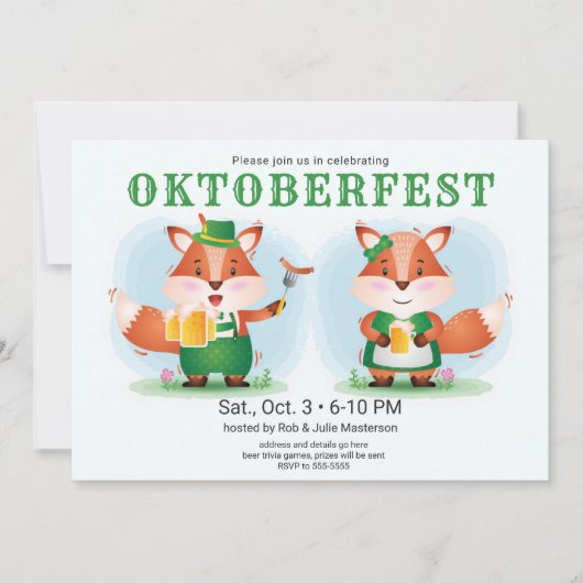 フォクトバーフェストオクトーバーフェスト招待状 招待状 (正面)