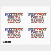 フォクトロット・デルタ丹後米州旗 長方形シール (シート)