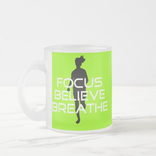 フォクー信じブ息 フロストグラスマグカップ (左)