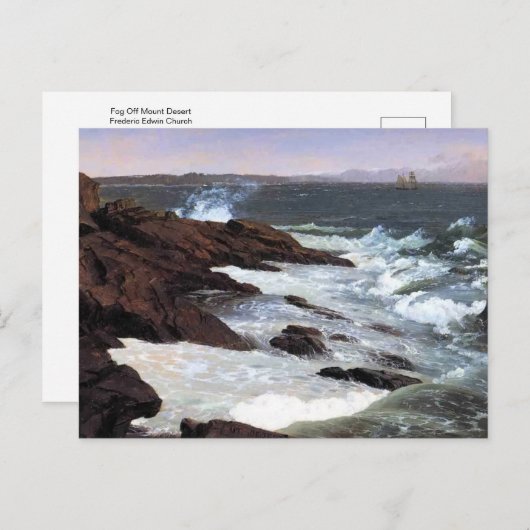 フォグオフ山砂漠バイフレデリックエドウィン教会 ポストカード (正面/裏面)