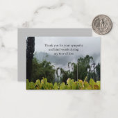 フォグオンザマウンテンサンキューカード ノートカード (正面/裏面インサイチュ)