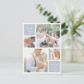 フォググレーコラージュ |結婚さんの写真 ポストカード (スタンド正面)