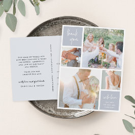 フォググレーコラージュ |結婚さんの写真 ポストカード