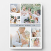 フォググレーストライプフォトコラージュ フォトプラーク (正面)