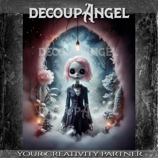 フォグバインドされたエンチャントレスデコパージュ 薄葉紙