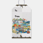 フォグフィルター付きカリフォルニア夢 ギフトタグ (裏面)