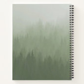 フォグフォレストアーキテクチャグレー ノートブック (裏面)