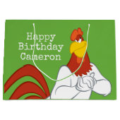 フォグホーンレグホーン |いたずらっぽい視線 ラージペーパーバッグ (正面)