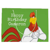 フォグホーンレグホーン |いたずらっぽい視線 ラージペーパーバッグ (裏面)