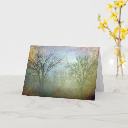 フォグ失ったツリーすべての行事 カード (黄色い花)