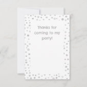 フォグ紙吹雪水色ドットサンキューカード サンキューカード (裏面)