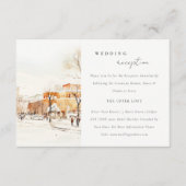 フォゴノースダコタシティ風景ウェディングレセプション エンクロージャーカード (正面)