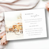 フォゴノースダコタシティ風景ウェディングレセプション エンクロージャーカード