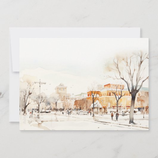 フォゴノースダコタシティ風景リハーサルディナー 招待状 (裏面)