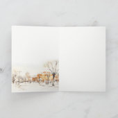 フォゴノースダコタ市の風景の水結婚色の サンキューカード (内部)