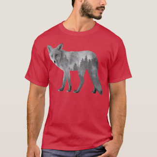 フォシルエットの敵は森の自然の二重露出 Tシャツ