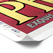 フォスカオヴィンテージチョコレートドリンク広告アート ポスター (角)