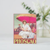 フォスカオヴィンテージチョコレートドリンク広告アート ポストカード (スタンド正面)