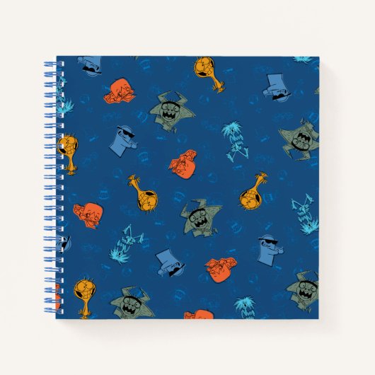 フォスターの故郷を思い浮かべる友達 |おもしろいパターン ノートブック (正面)