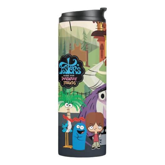 フォスターの故郷を思い浮かべる友達 |ぶら下がったアウト タンブラー (回転左)