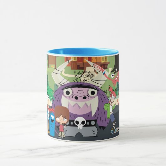 フォスターの故郷を思い浮かべる友達 |ぶら下がったアウト マグカップ (中央)