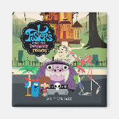 フォスターの故郷を思い浮かべる友達 |ぶら下がったアウト マグネット (正面)