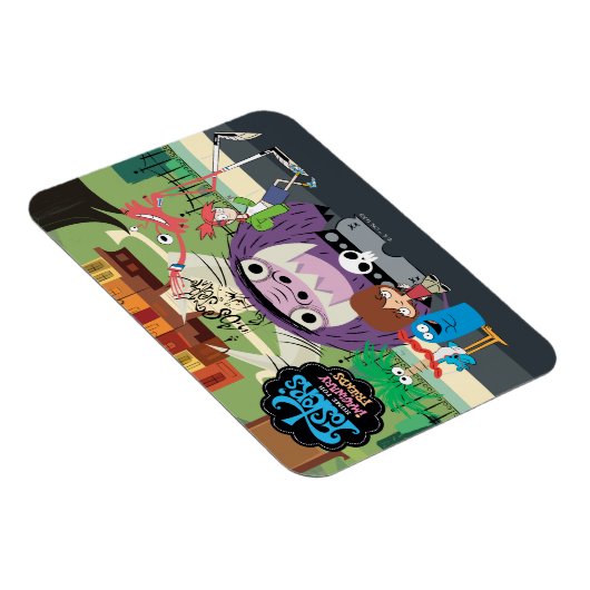 フォスターの故郷を思い浮かべる友達 |ぶら下がったアウト マグネット (右側)