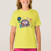 フォスターの故郷を思い浮かべる友達 |ぶら下がったアウト Tシャツ (正面)