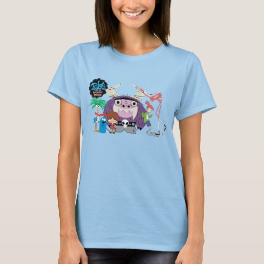 フォスターの故郷を思い浮かべる友達 |ぶら下がったアウト Tシャツ (正面)