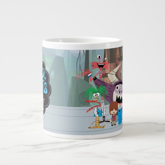 フォスターの故郷を思い浮かべる友達 |ようこそ ジャンボコーヒーマグカップ (正面)