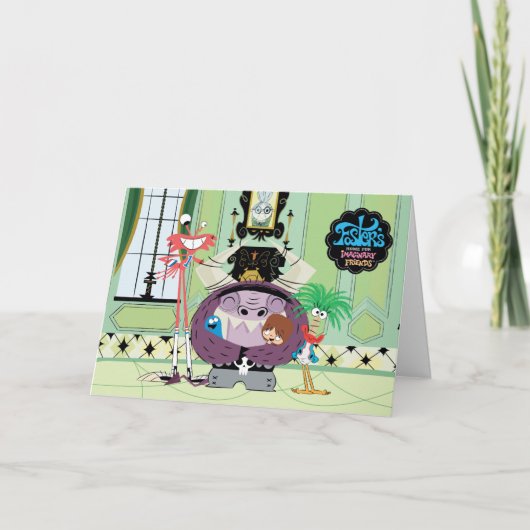 フォスターの故郷を思い浮かべる友達 |グループ・ハグ カード (正面)