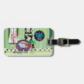 フォスターの故郷を思い浮かべる友達 |グループ・ハグ ラゲッジタグ (正面横)