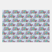 フォスターの故郷を思い浮かべる友達 |スクールバス ラッピングペーパーシート (正面3)