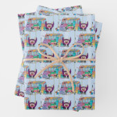 フォスターの故郷を思い浮かべる友達 |スクールバス ラッピングペーパーシート (インサイチュ)