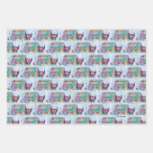 フォスターの故郷を思い浮かべる友達 |スクールバス ラッピングペーパーシート (正面)