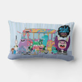 フォスターの故郷を思い浮かべる友達 |スクールバス ランバークッション (裏面)