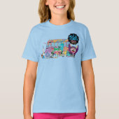 フォスターの故郷を思い浮かべる友達 |スクールバス Tシャツ (正面)