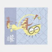 フォスターの故郷を思い浮かべる友達 |チーズ フリースブランケット (正面(横))