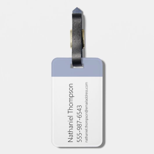 フォスターの故郷を思い浮かべる友達 |チーズ ラゲッジタグ (裏面縦)