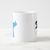 フォスターの故郷を思い浮かべる友達 |ブロカッコいいー ジャンボコーヒーマグカップ (正面)