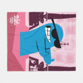 フォスターの故郷を思い浮かべる友達 |ブロカッコいいー フリースブランケット (正面(横))