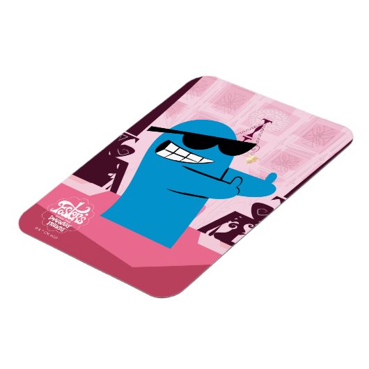 フォスターの故郷を思い浮かべる友達 |ブロカッコいいー マグネット (左側)