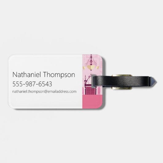 フォスターの故郷を思い浮かべる友達 |ブロカッコいいー ラゲッジタグ (裏面横)