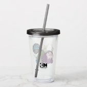 フォスターの故郷を思い浮かべる友達 |ベッドの下 アクリルタンブラー (裏面)