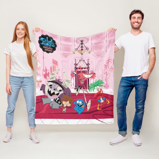 フォスターの故郷を思い浮かべる友達 |踊り フリースブランケット (インサイチュ)