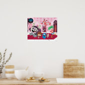 フォスターの故郷を思い浮かべる友達 |踊り ポスター (キッチン)