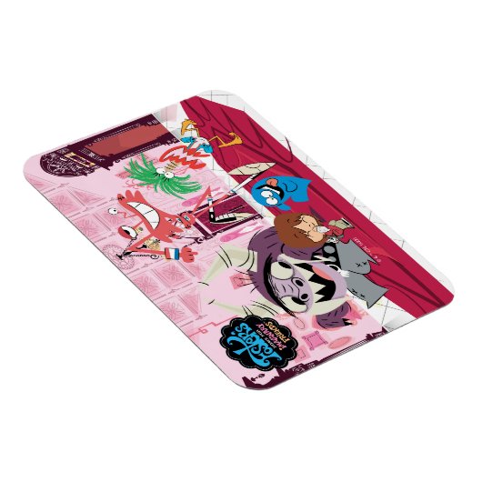 フォスターの故郷を思い浮かべる友達 |踊り マグネット (右側)